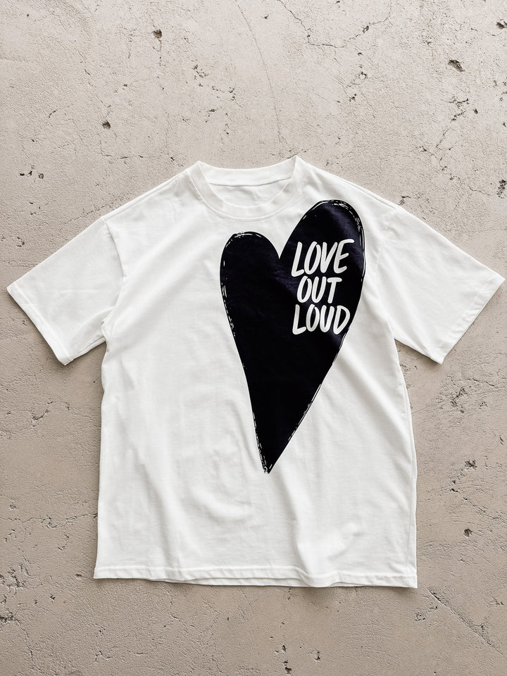 Love Out Loud Tee - White