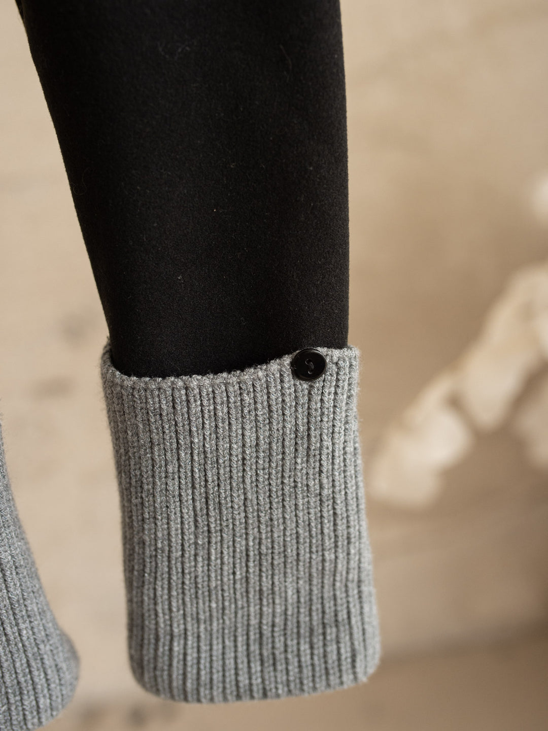 Mae Fleece-lined Leggings - Black
