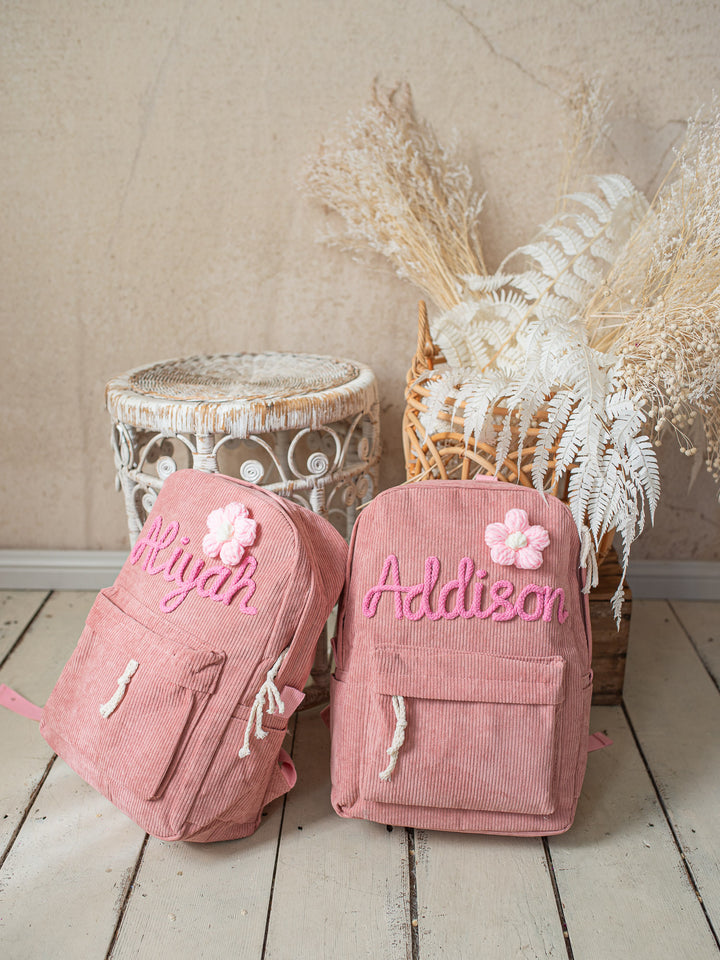 By My Side Personalised Backpack - Dusty Pink