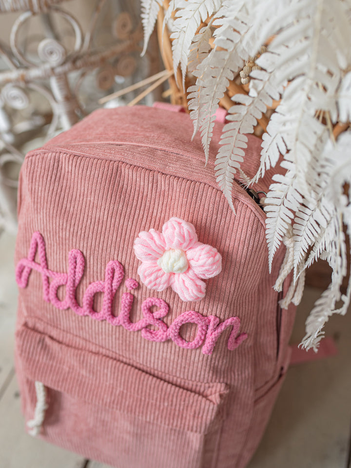By My Side Personalised Backpack - Dusty Pink