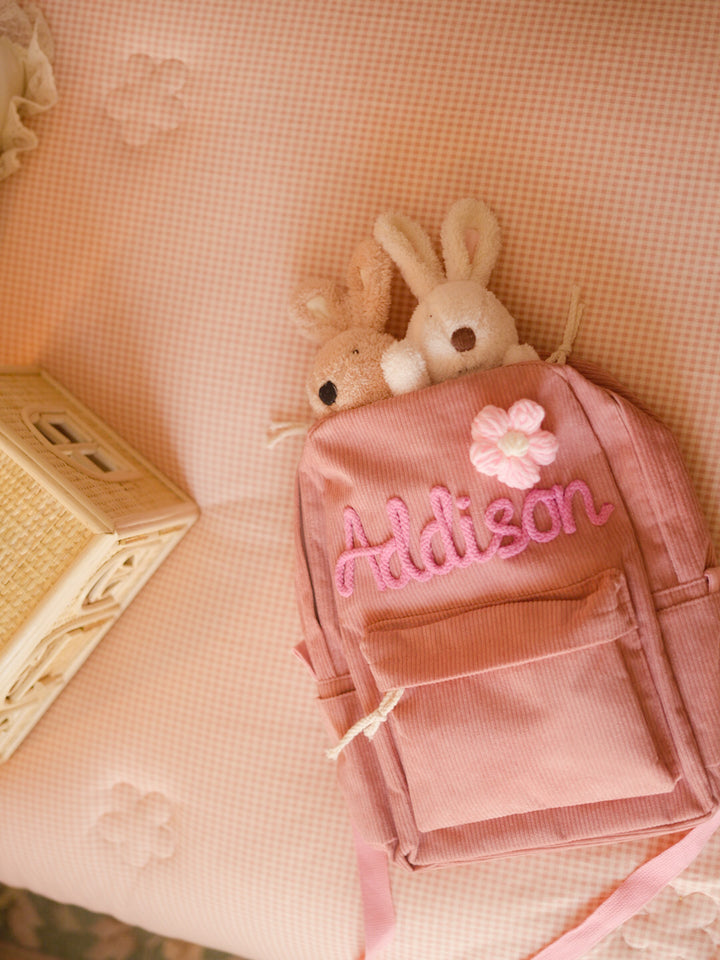 By My Side Personalised Backpack - Dusty Pink