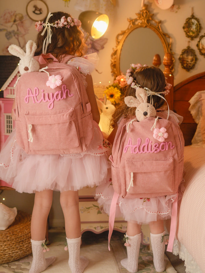 By My Side Personalised Backpack - Dusty Pink
