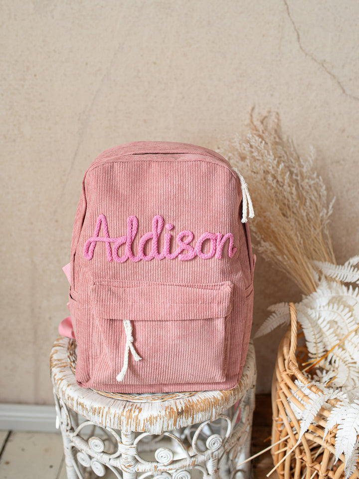 By My Side Personalised Backpack - Dusty Pink