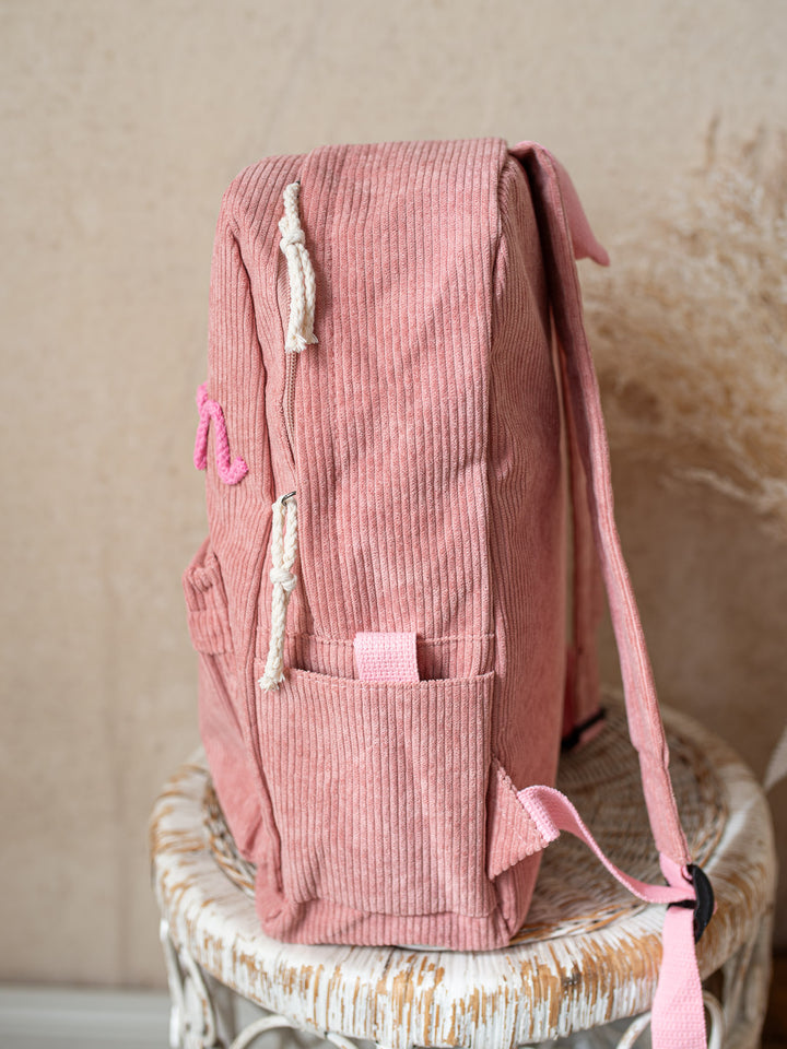 By My Side Personalised Backpack - Dusty Pink
