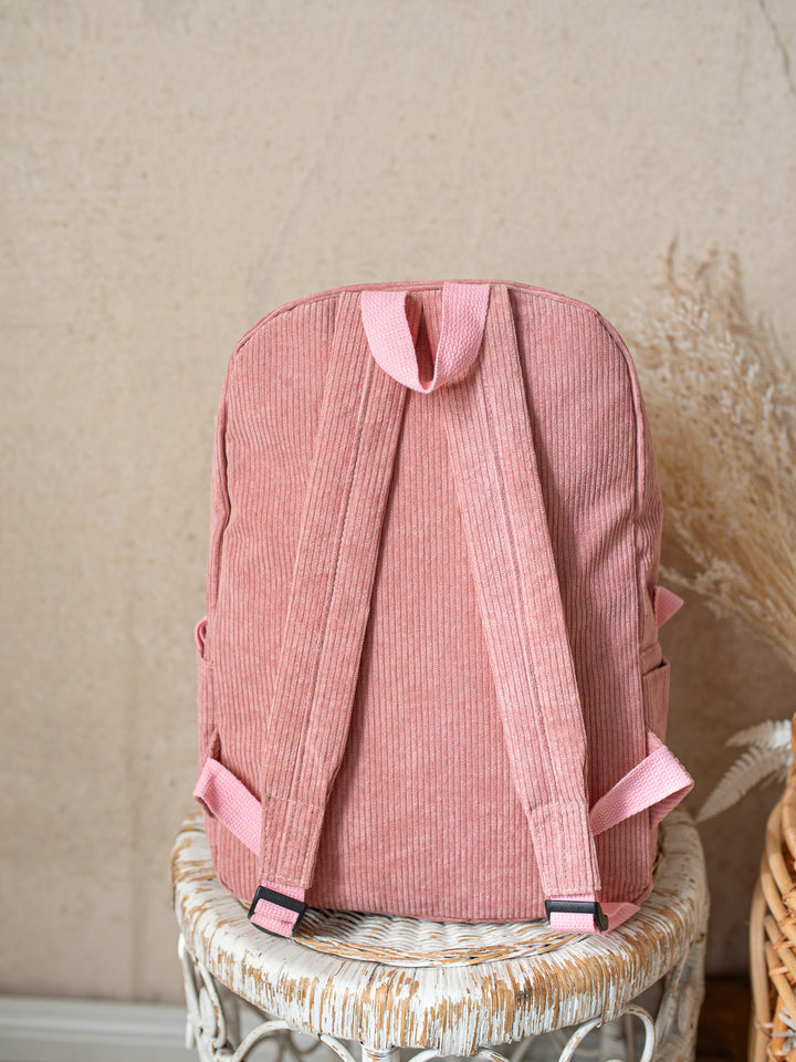 By My Side Personalised Backpack - Dusty Pink