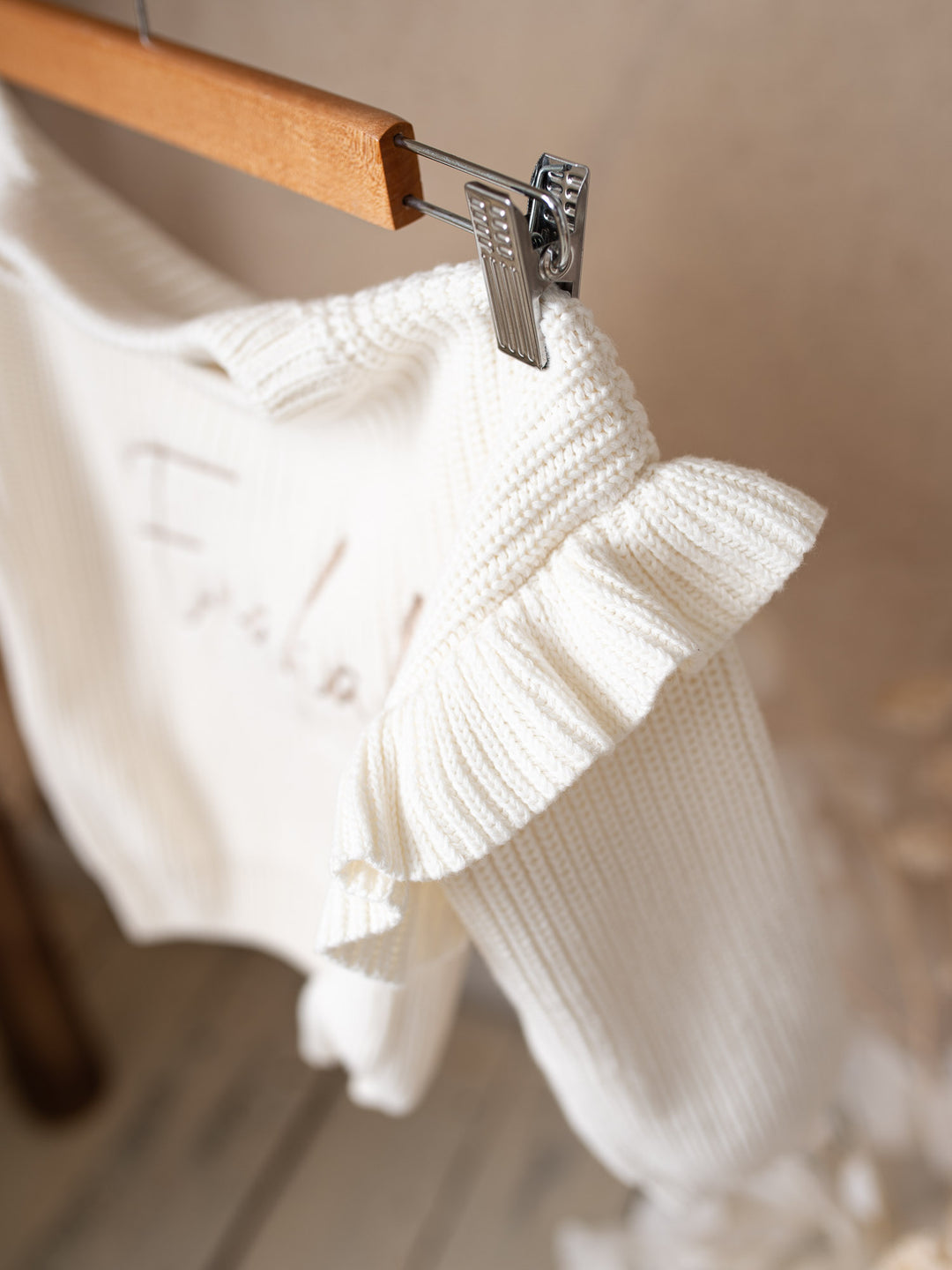 Say My Name Frill Sweater - Milk