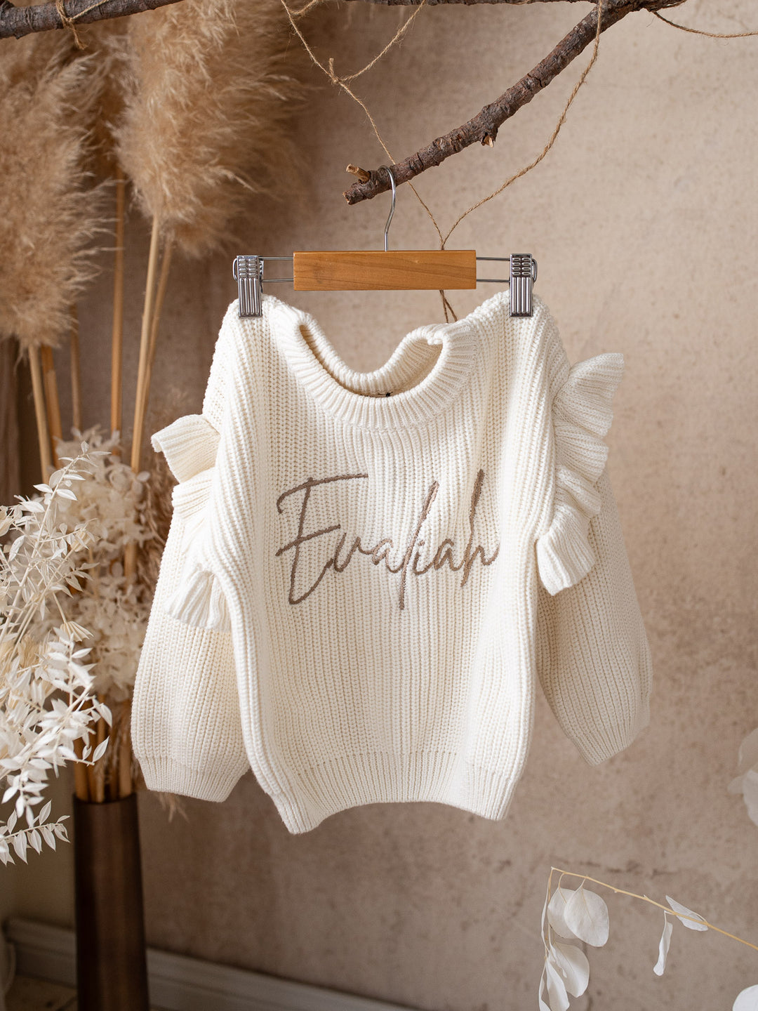 Say My Name Frill Sweater - Milk