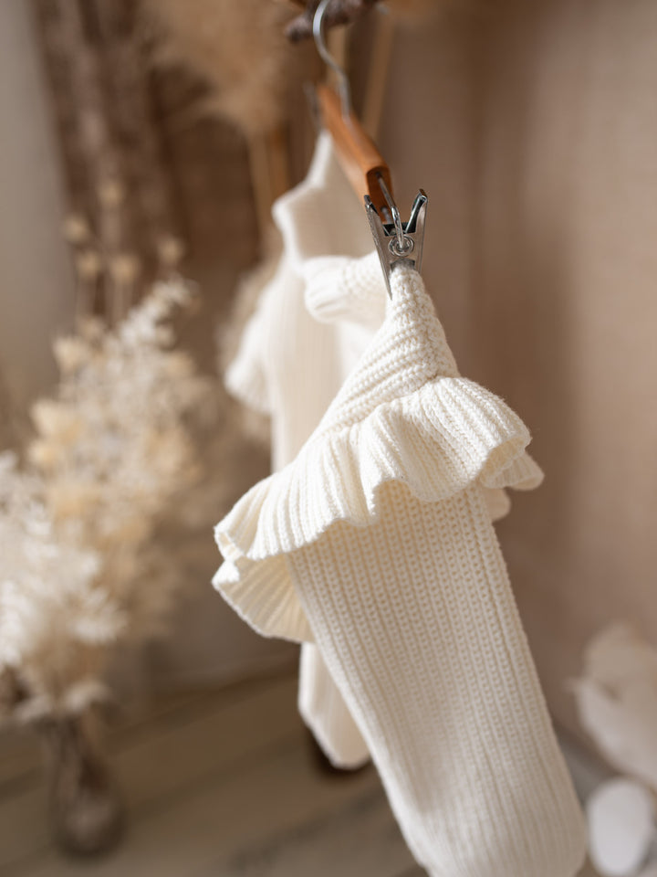Say My Name Frill Sweater - Milk