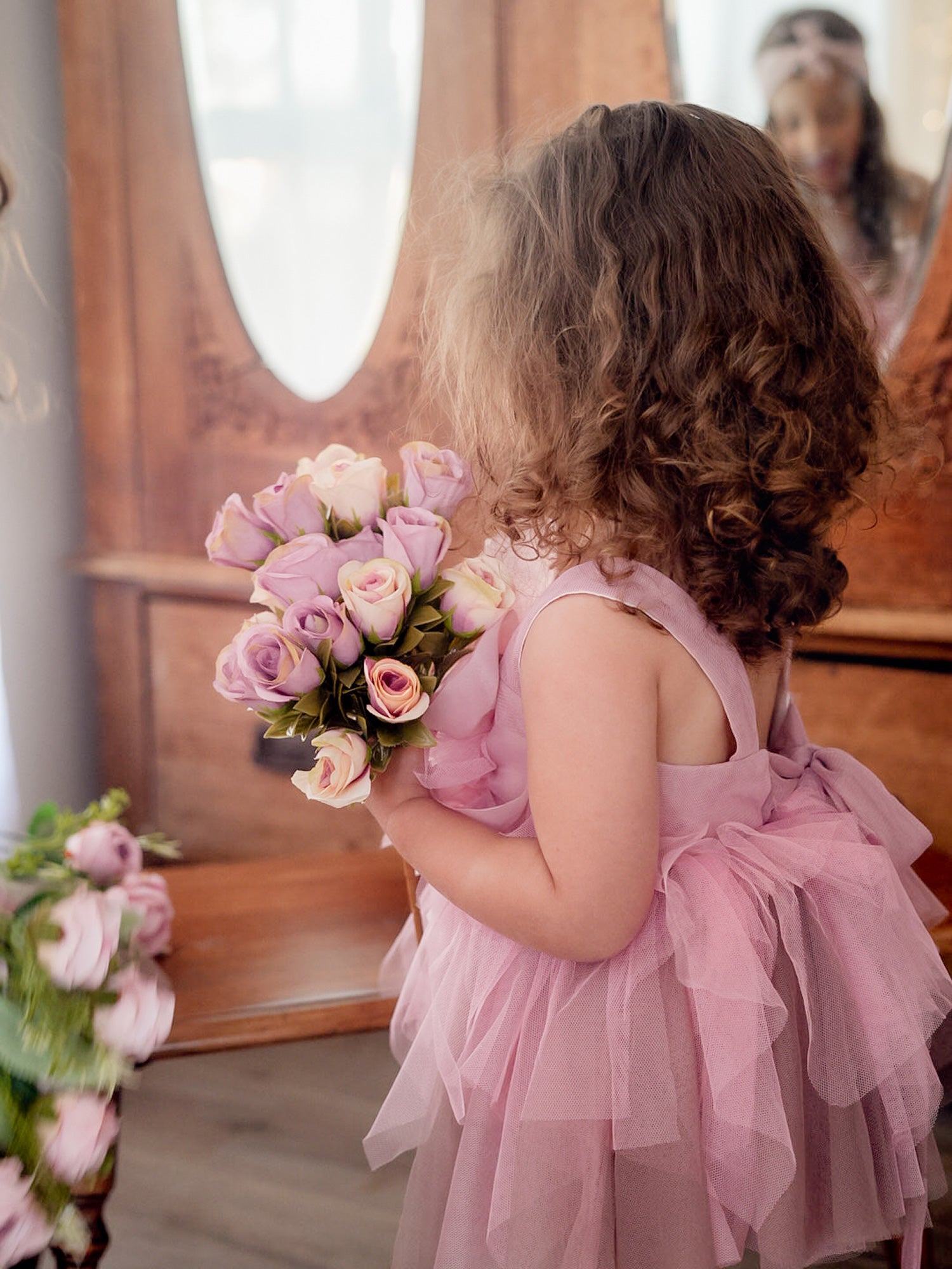 Baby Girl First Birthday Flower Tulle Romper Dress, She's The One