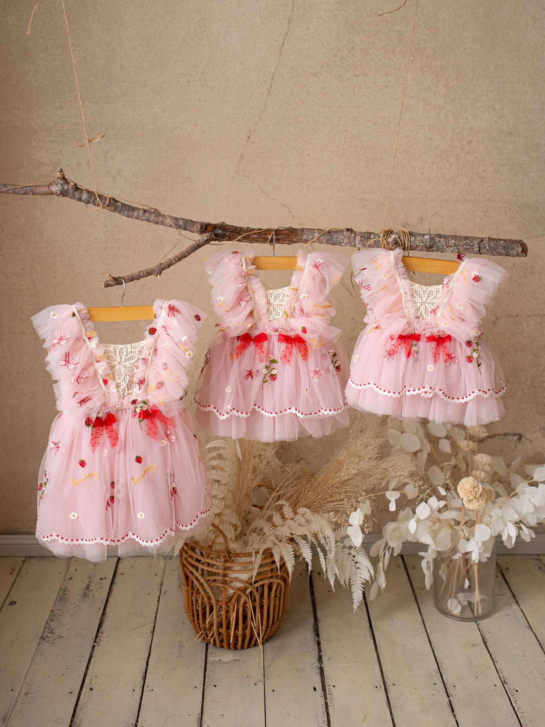 Sweet As Strawberry Baby Girl Birthday Dress - Pink Before & Ever Sweet As Strawberry Baby Girl Birthday Dress - Pink Before & Ever