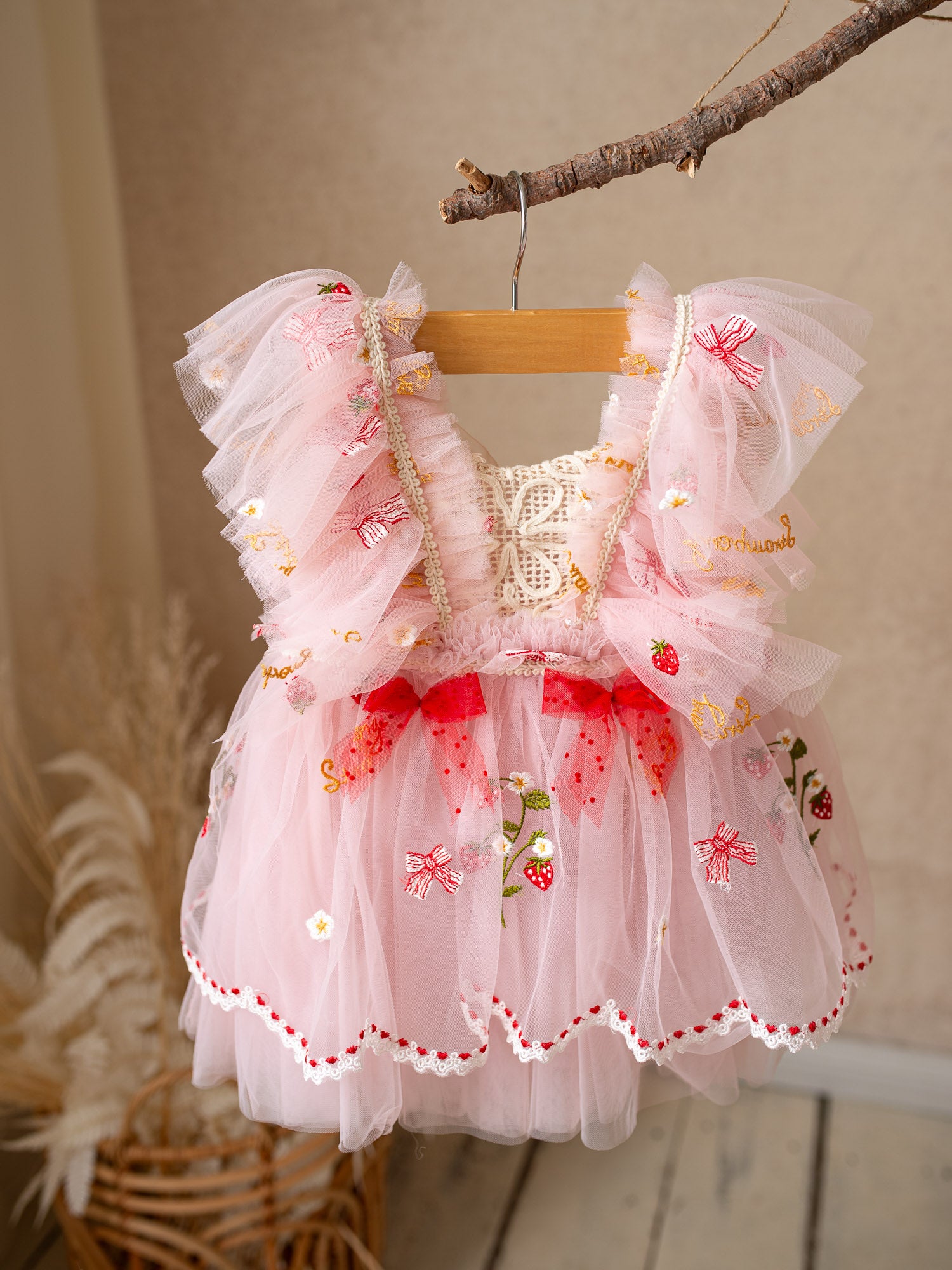 Decoration Strawberry Dress Set ピンク Decoration Strawberry Dress