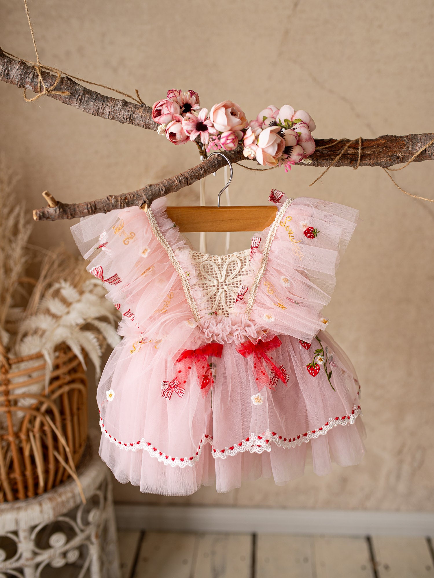Sweet As Strawberry Baby Girl Birthday Dress - Pink – Before & Ever