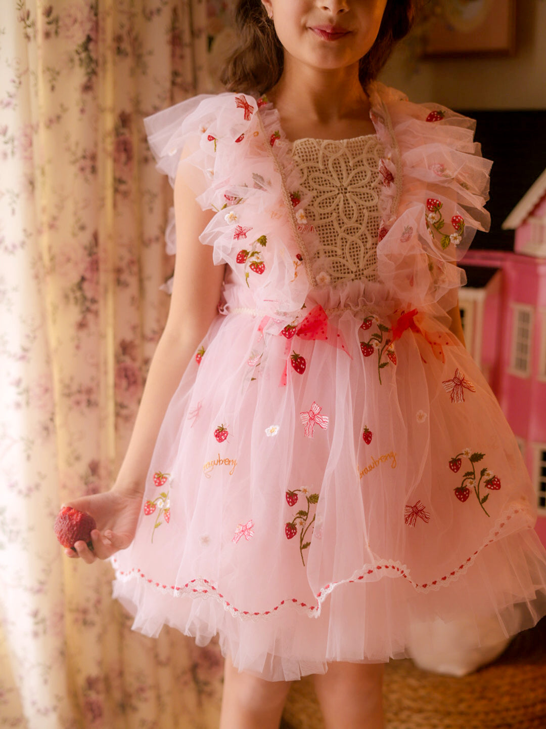Sweet As Strawberry Baby Girl Birthday Dress - Pink Before & Ever Sweet As Strawberry Baby Girl Birthday Dress - Pink Before & Ever