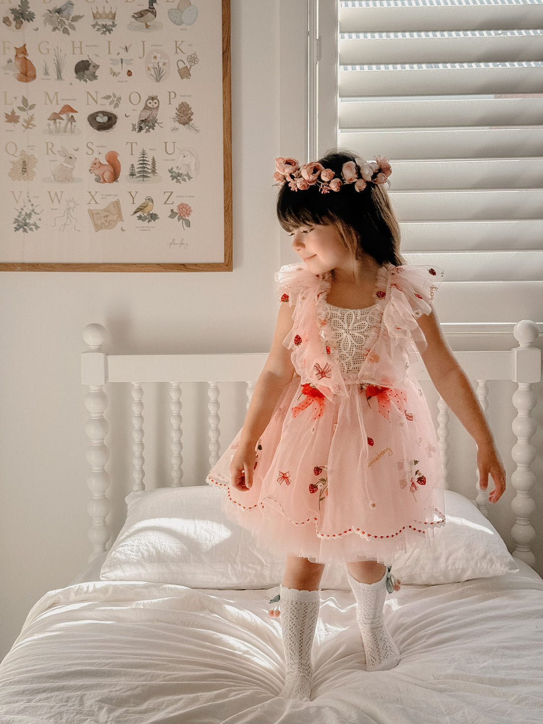 strawberry lace dress Strawberry lace up front dress Coco Fennell