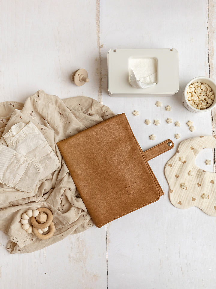 M+M Portable Baby Changing Mat - Brown