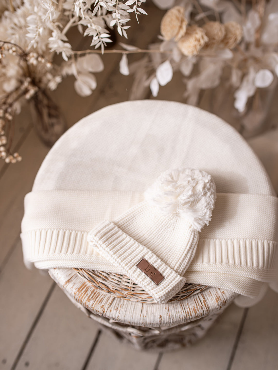 Pure - Knitted Baby Blanket - Milk