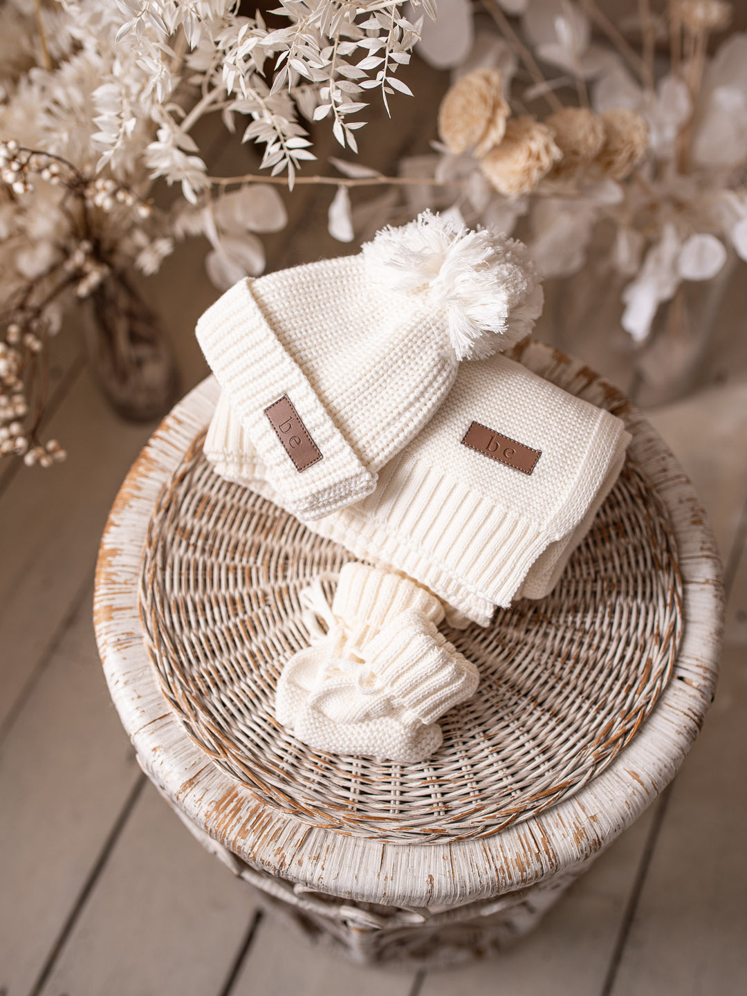 Pure - Knitted Baby Blanket - Milk