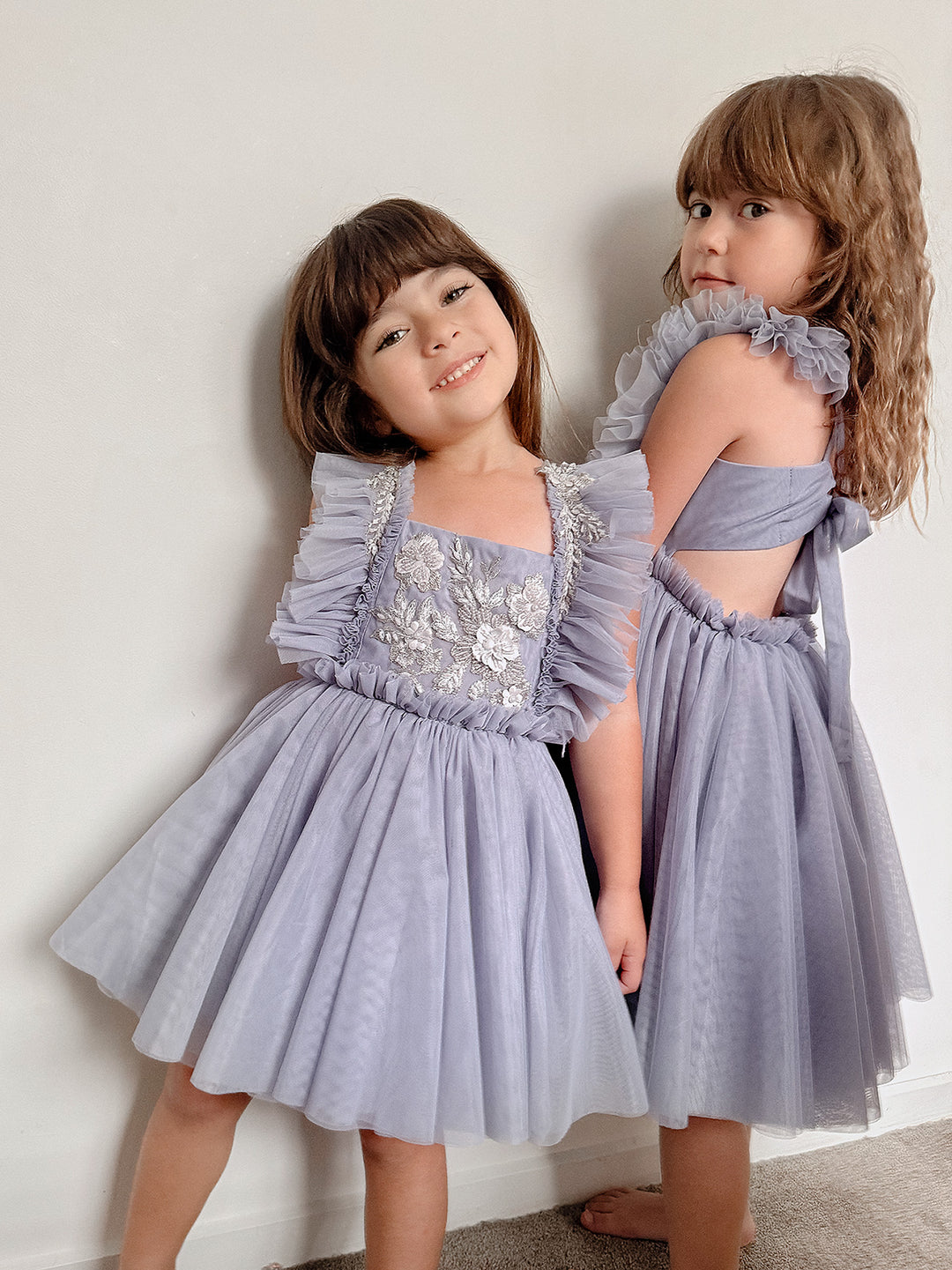 Before & Ever Purple Princess Dress, A Little Extra Birthday Tulle Dress, Purple, 2-3 Year Dress