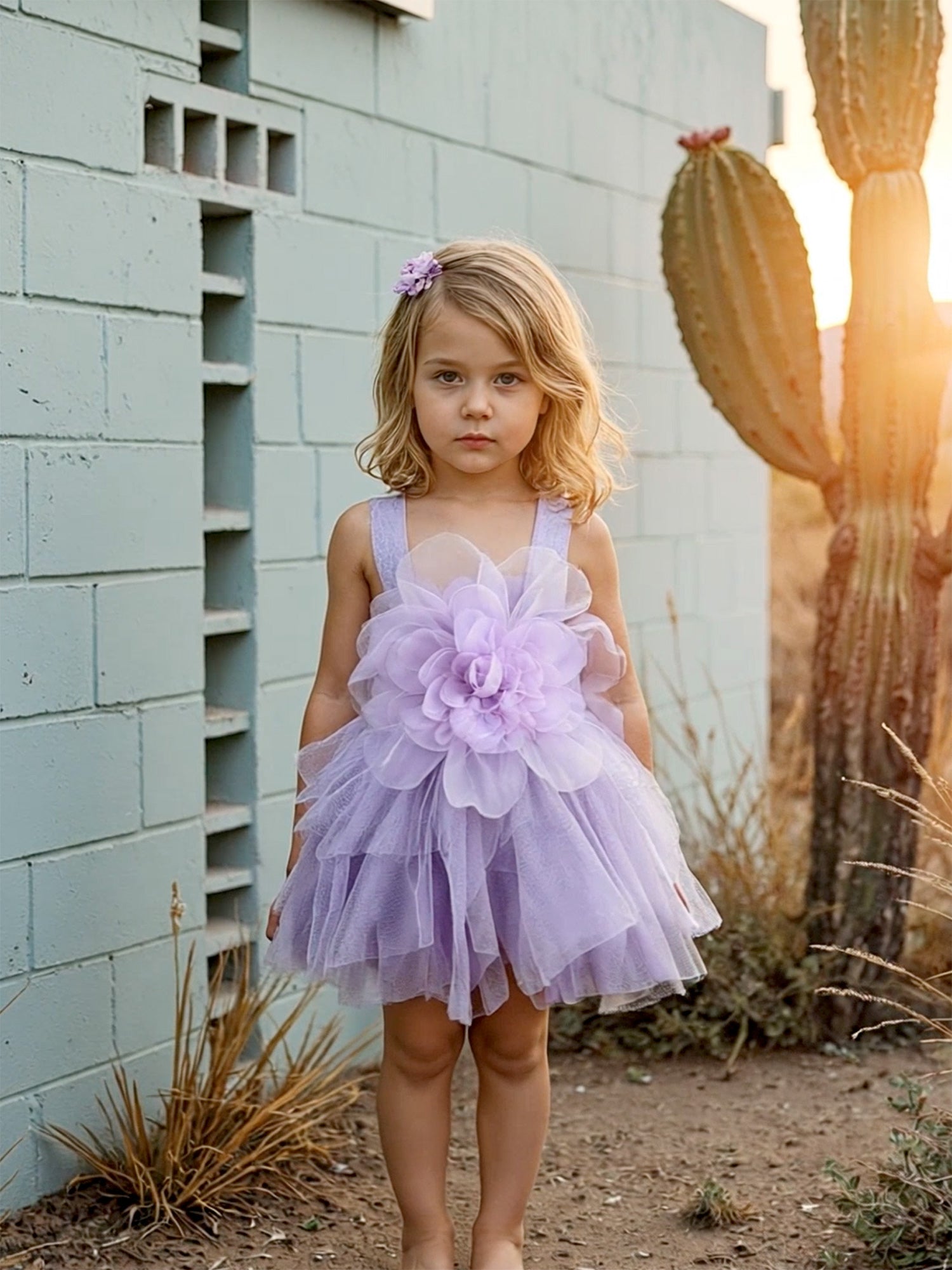 She's The One Flower Girl Dress - Lavender Purple – Before & Ever