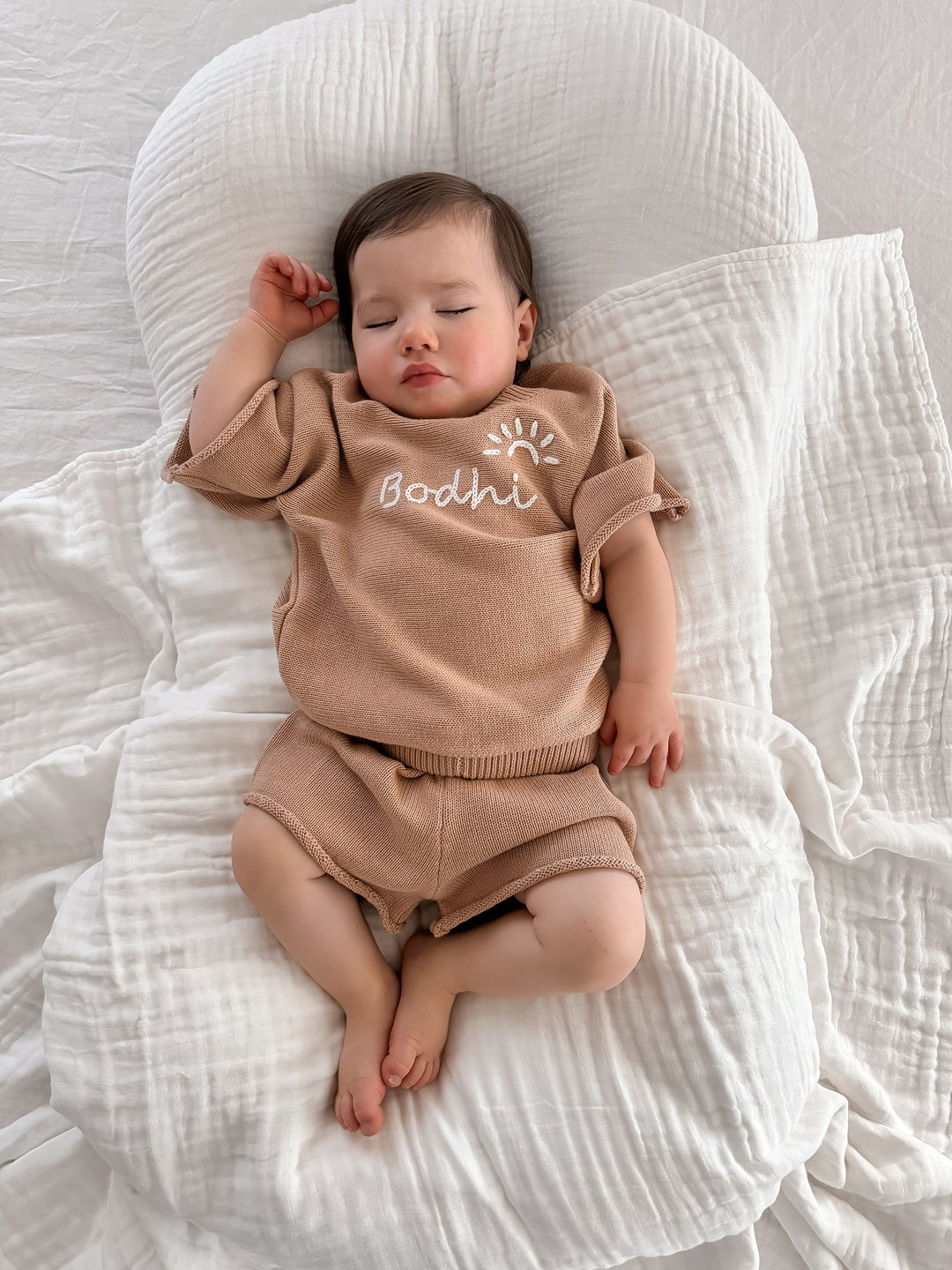 Written in Thread Knitted Tee - Tan