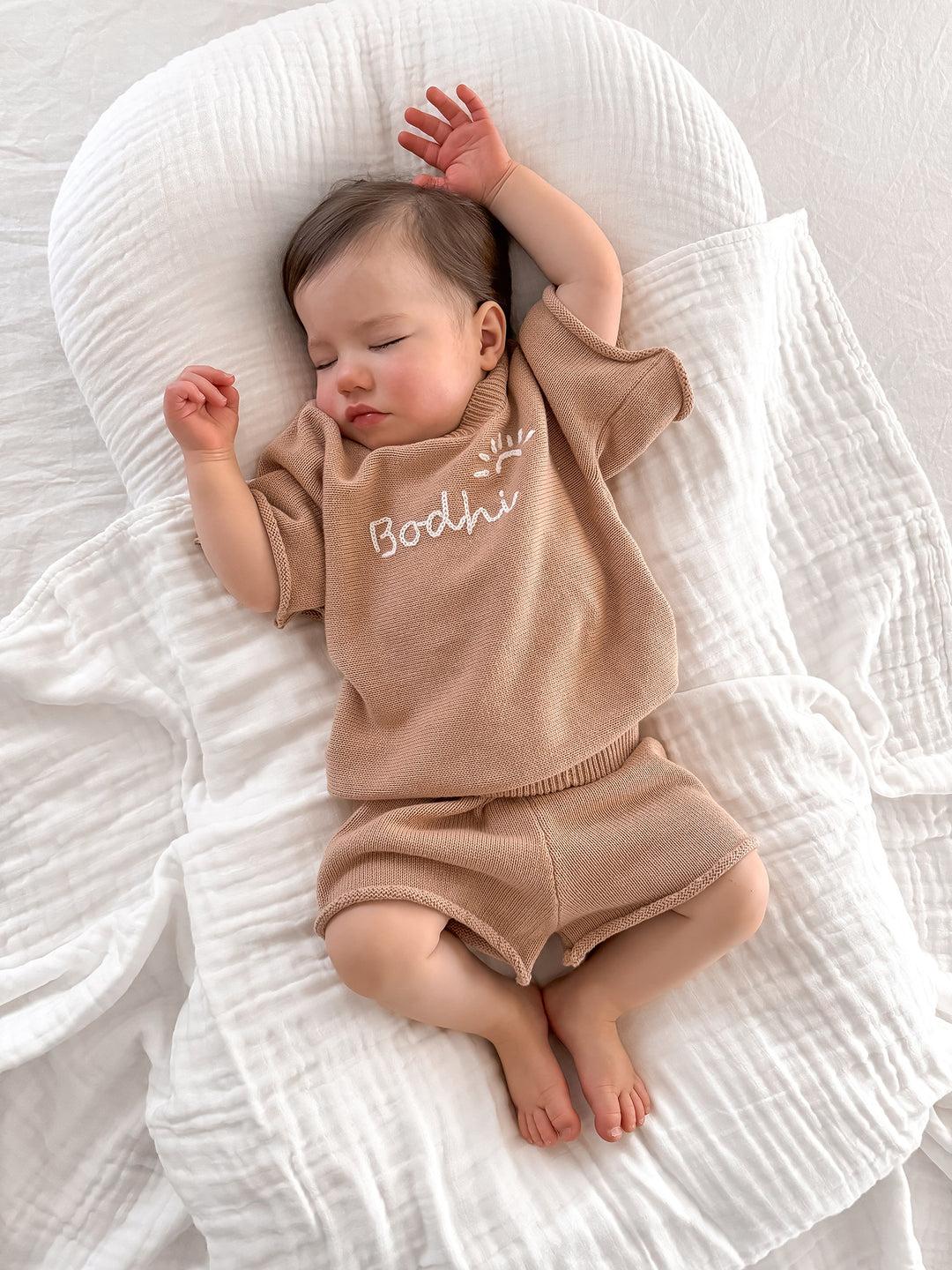 Written in Thread Knitted Tee - Tan