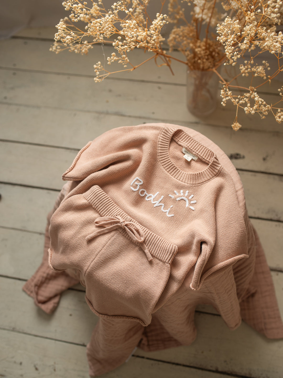 Written in Thread Knitted Tee - Tan