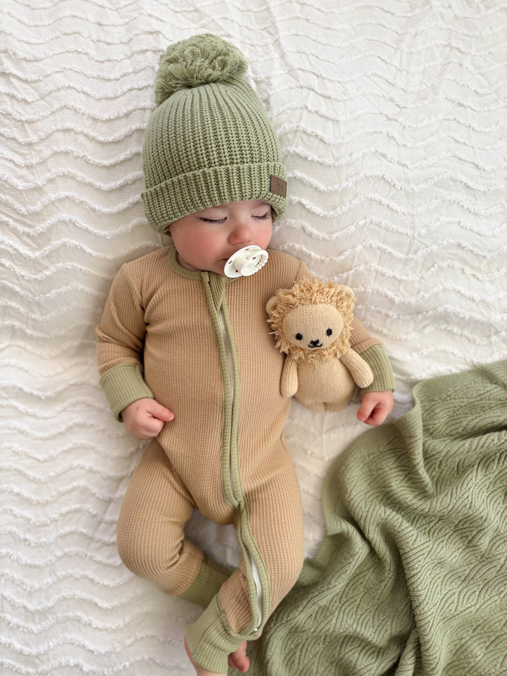 You Are Mine Onesie - Tan