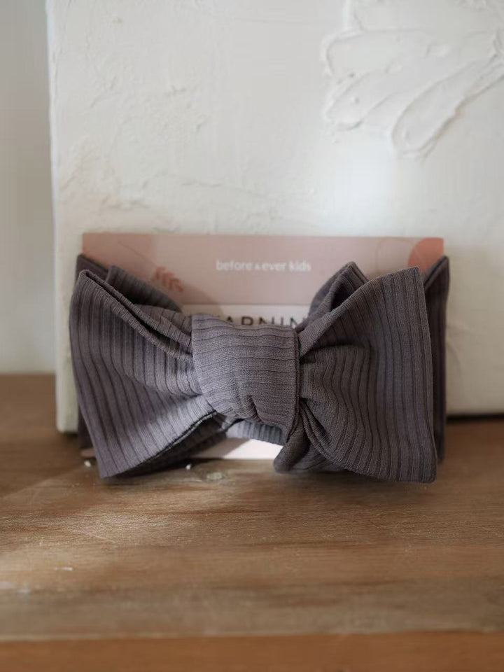 Forever Loved - Topknot Headwrap Grey