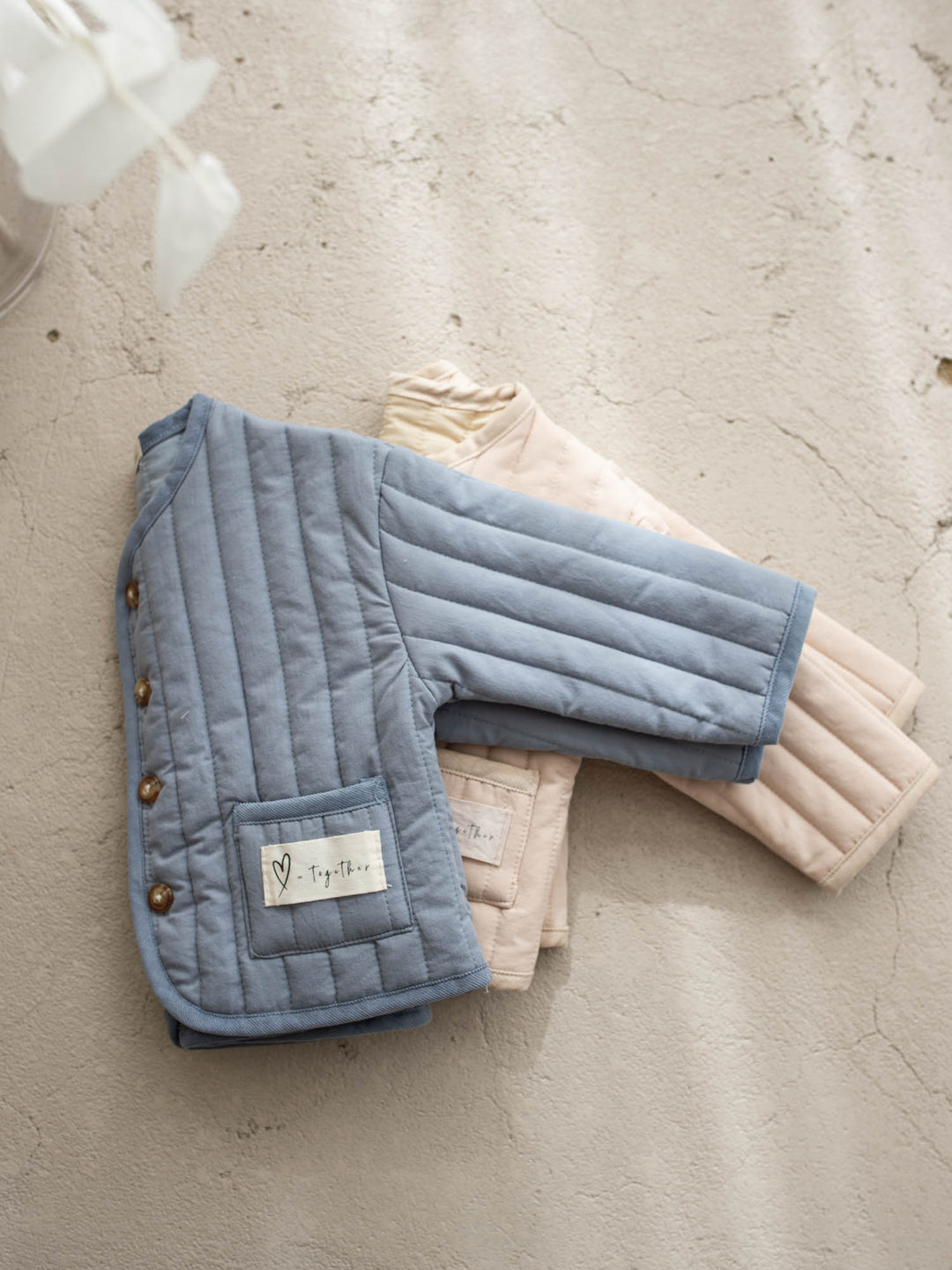 Hudson Quilted Jacket – Dusty Blue