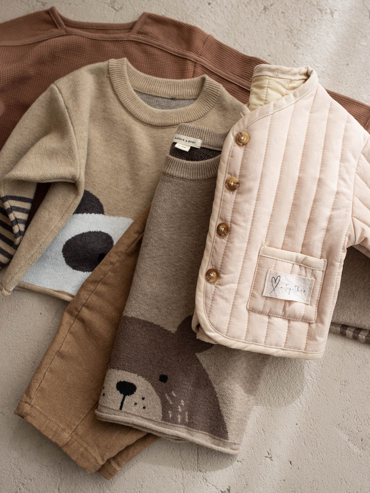 Benny Bear Sweater - Soft Brown