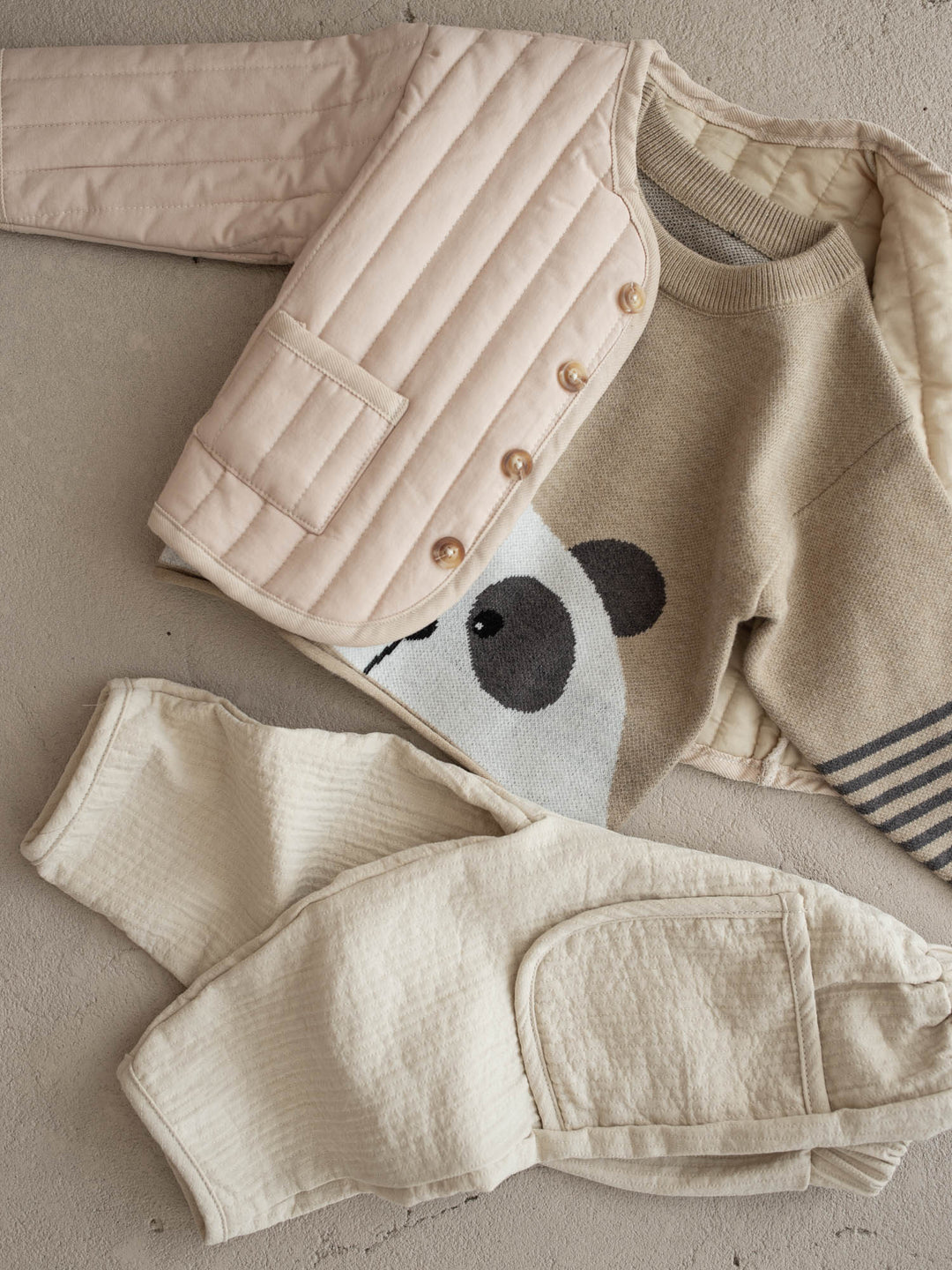 Charlie Panda Sweater - Beige