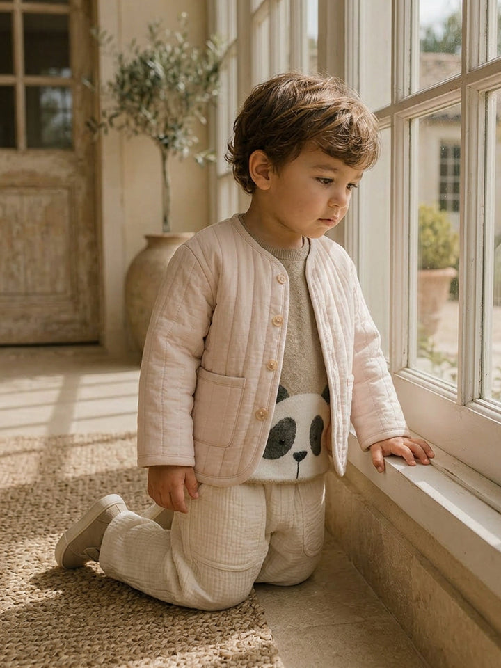Charlie Panda Sweater - Beige
