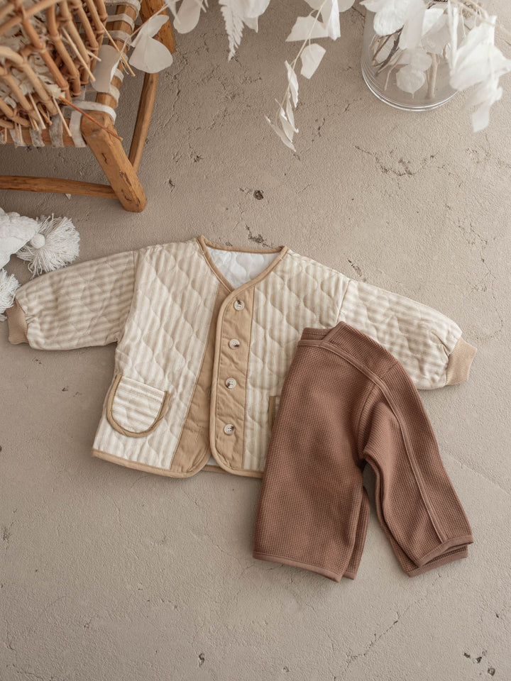 Oliver Quilted Jacket - Beige