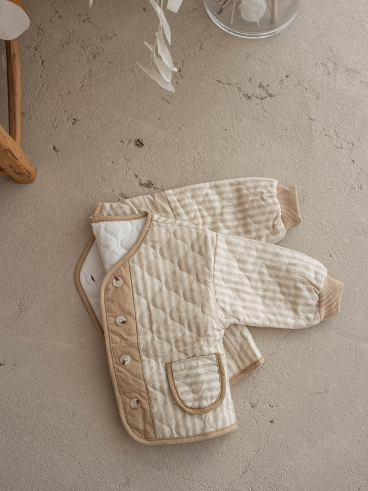 Oliver Quilted Jacket - Beige