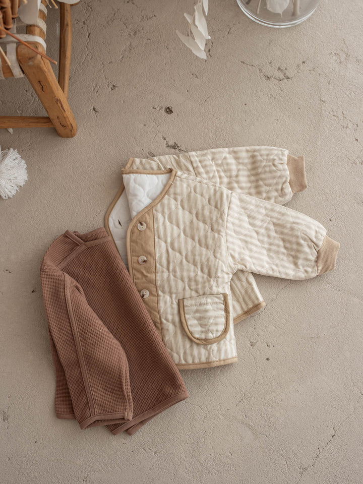 Oliver Quilted Jacket - Beige