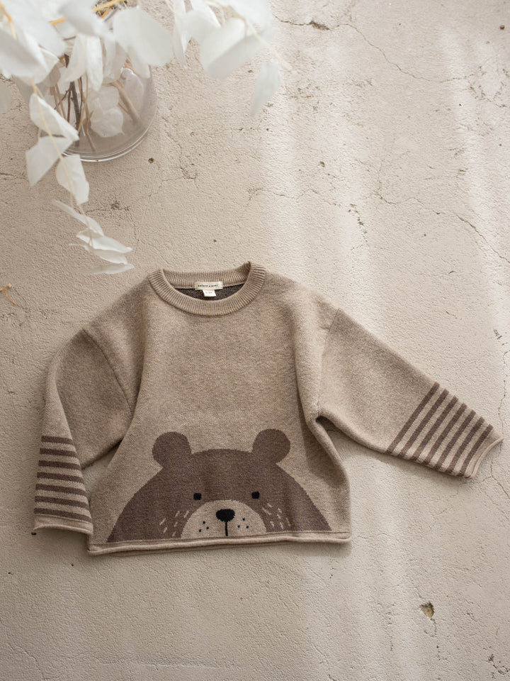 Benny Bear Sweater - Soft Brown