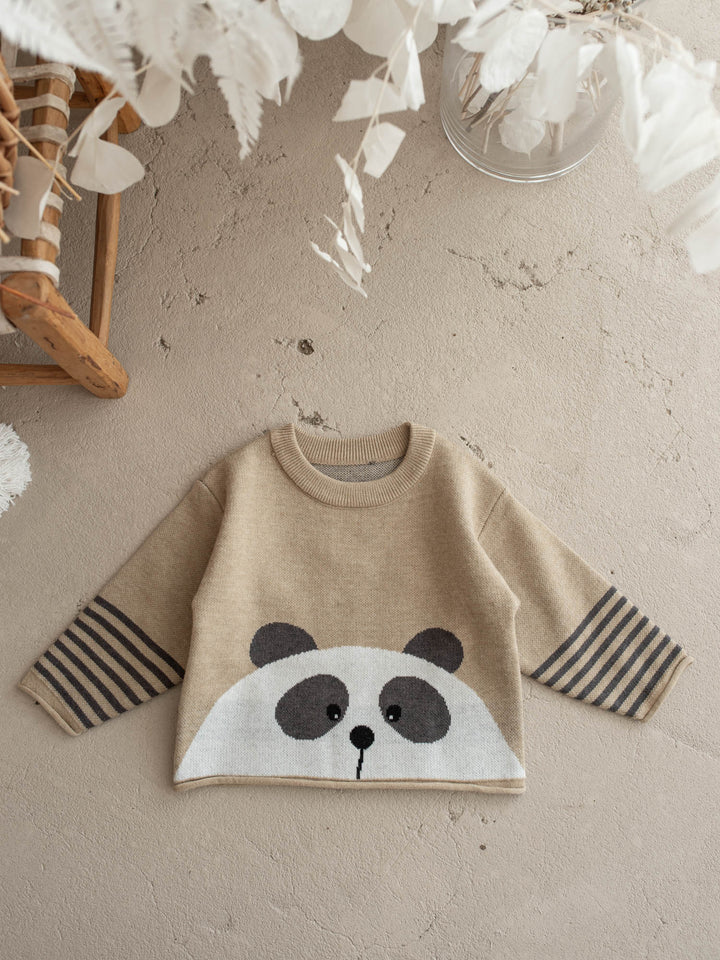 Charlie Panda Sweater - Beige
