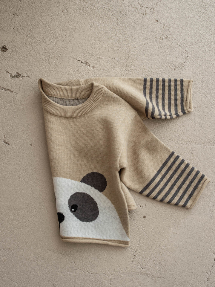 Charlie Panda Sweater - Beige