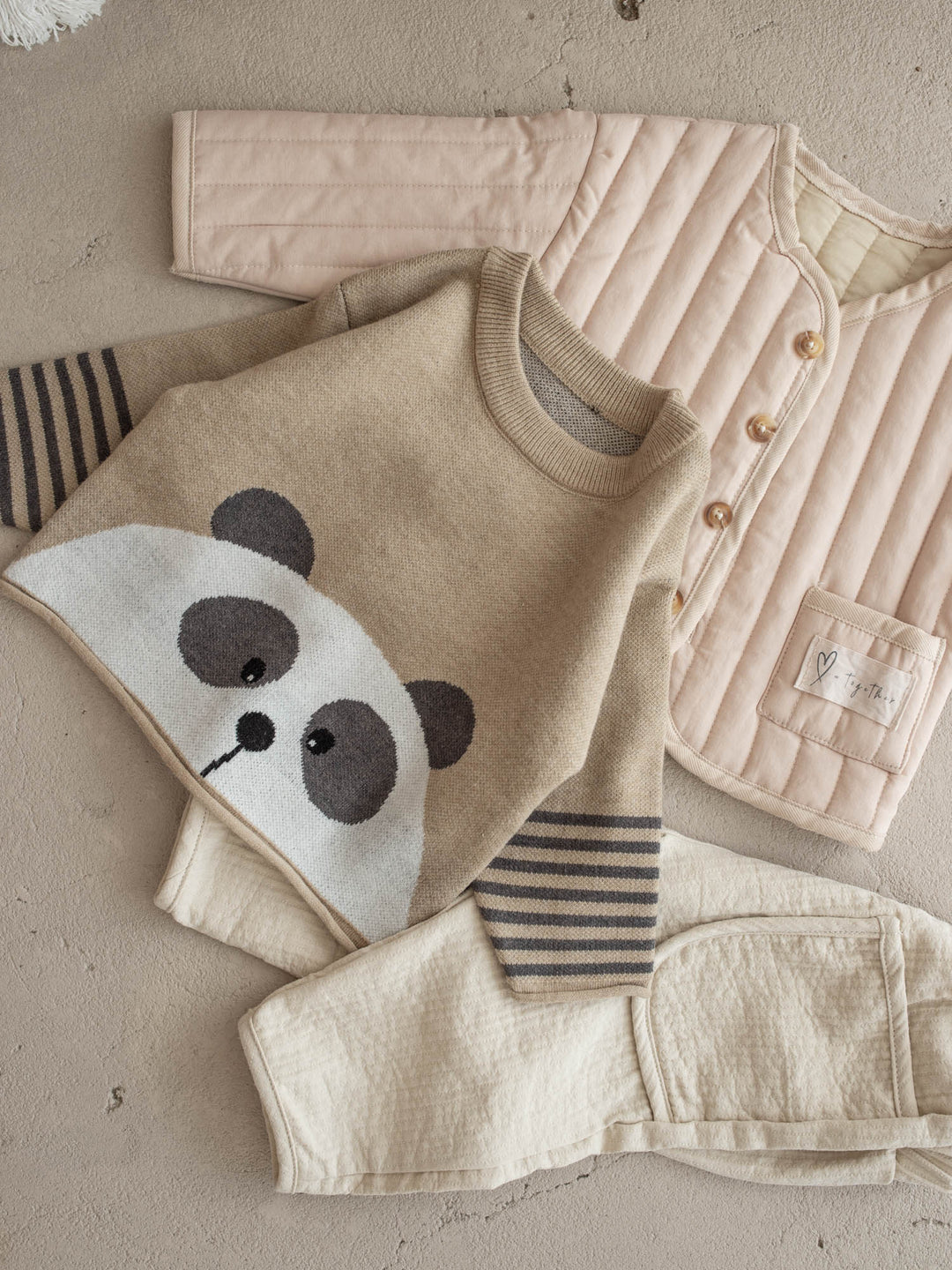 Charlie Panda Sweater - Beige
