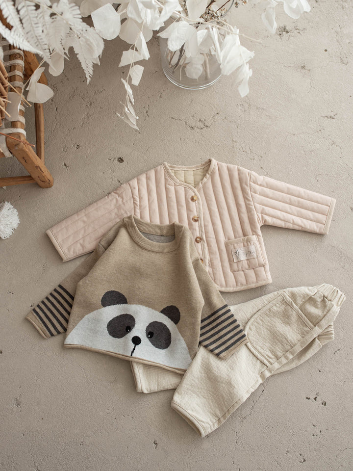 Charlie Panda Sweater - Beige