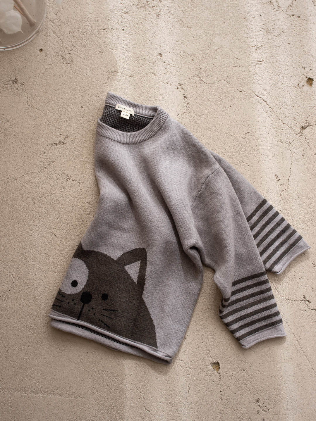 Theo Cat Sweater - Grey