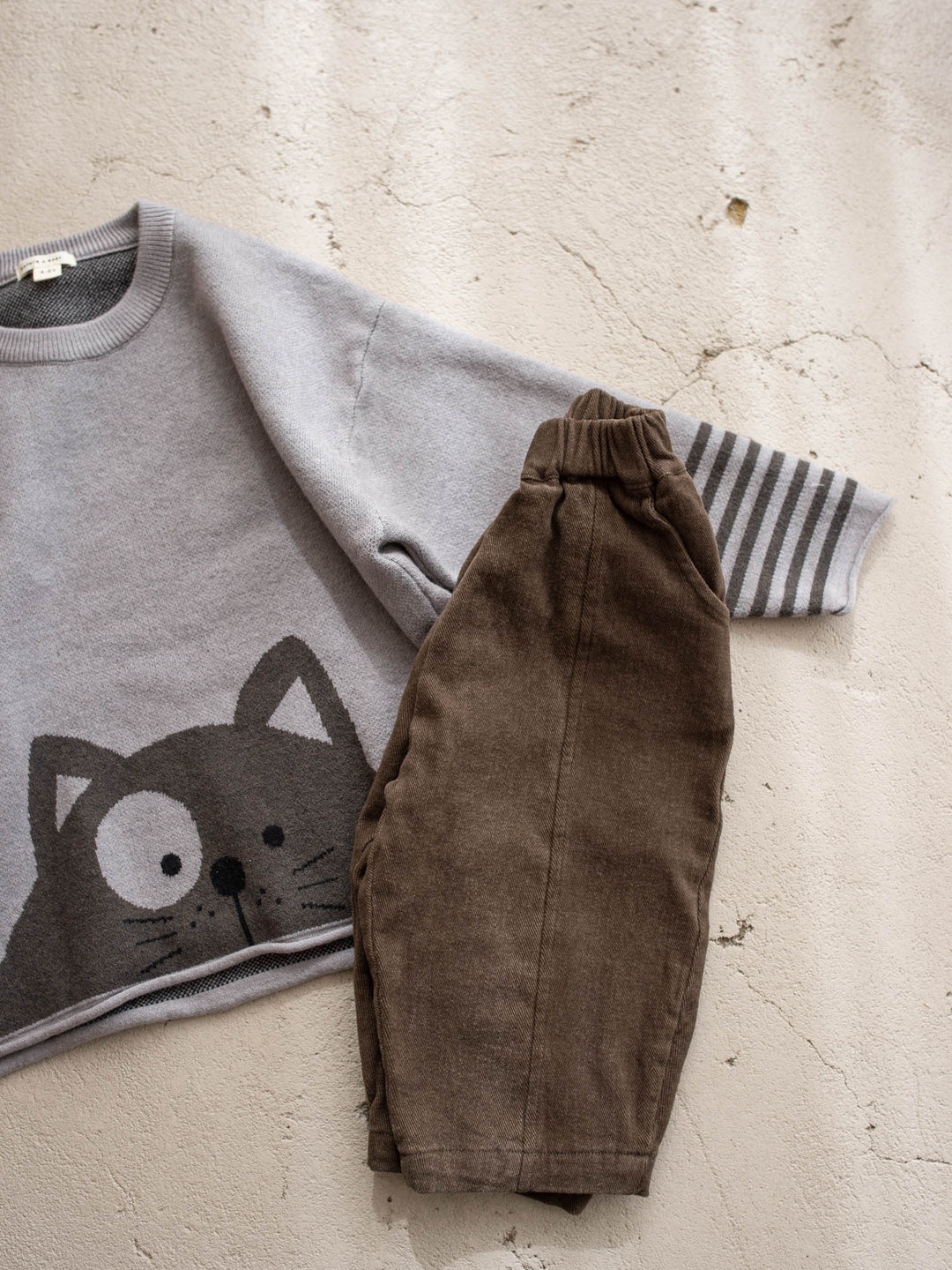 Theo Cat Sweater - Grey