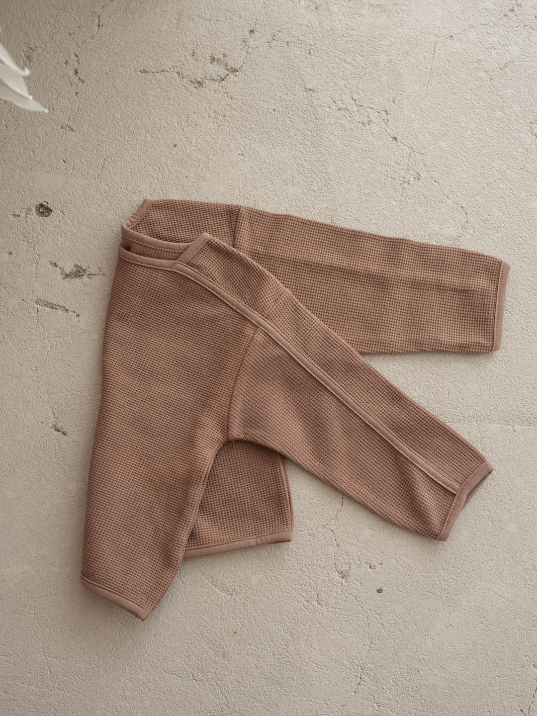 Jude Waffle Long Sleeve Top - Chocolate
