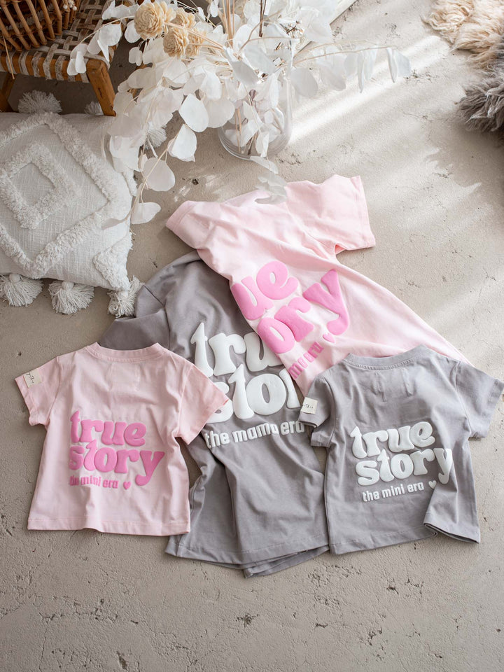 True Story Tee - Light Pink