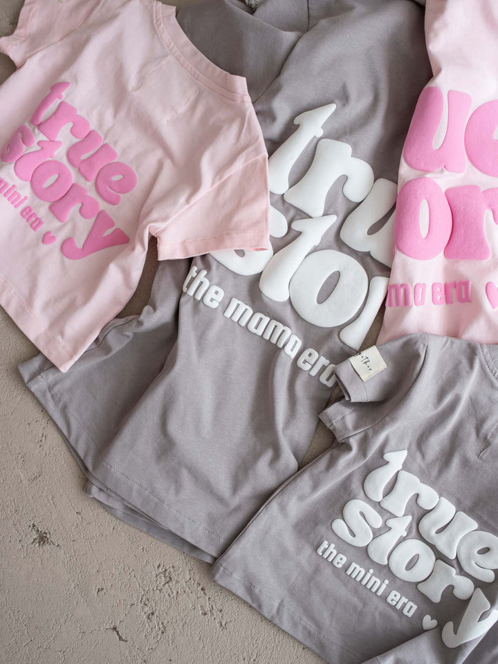 True Story Tee - Light Pink
