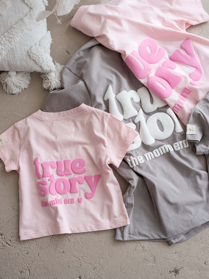 True Story Tee - Light Pink
