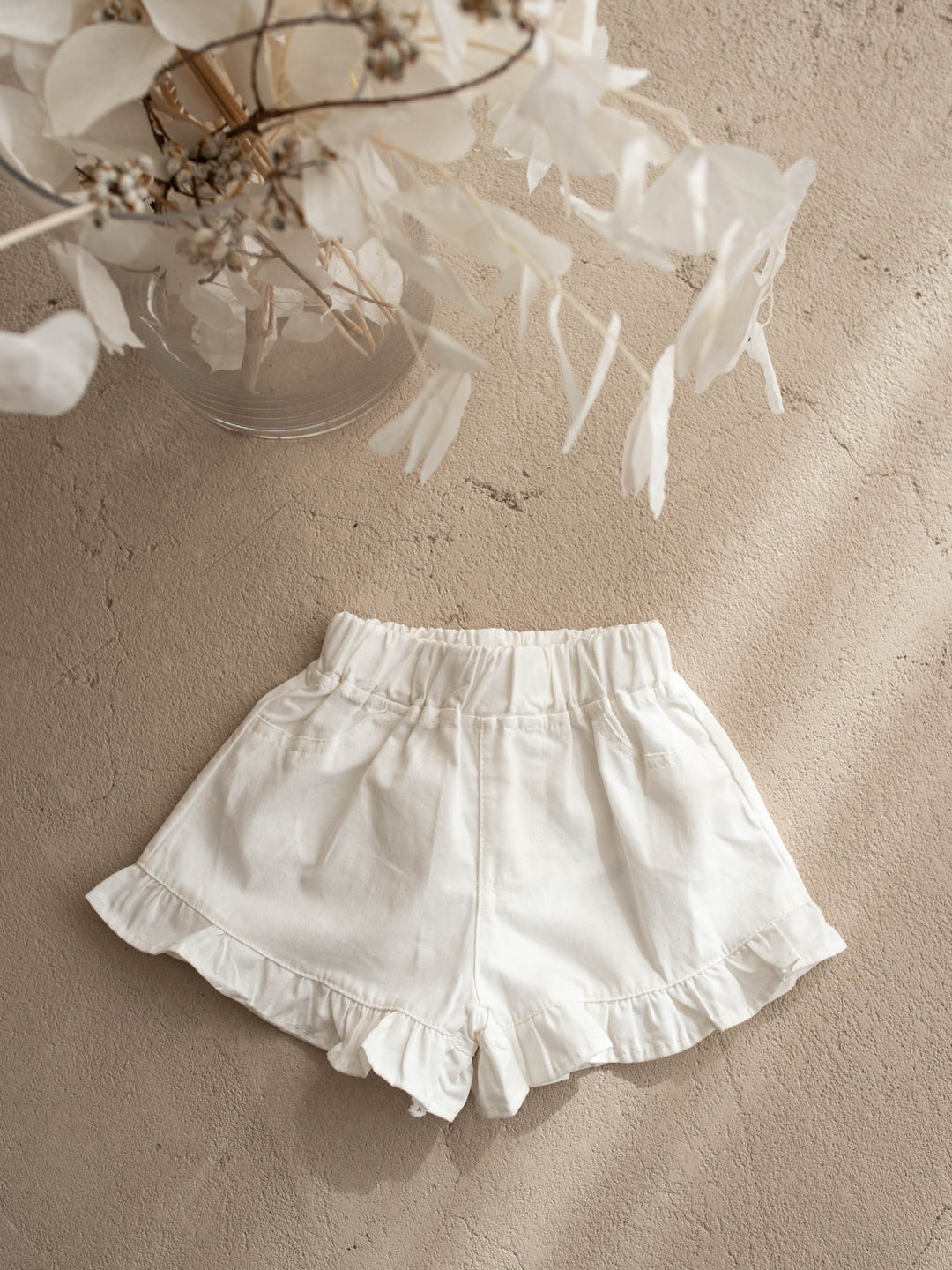 Sienna Ruffle Shorts – White