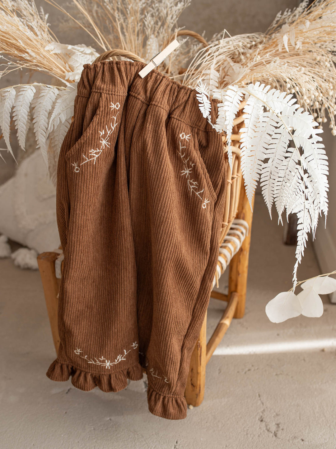 Elara Cord Pants - Brown