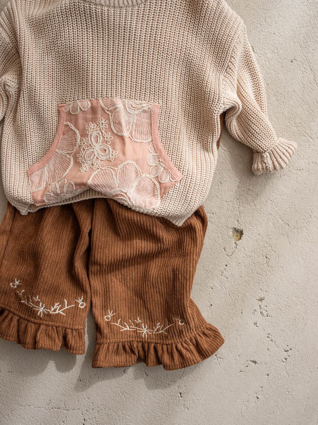 Elara Cord Pants - Brown