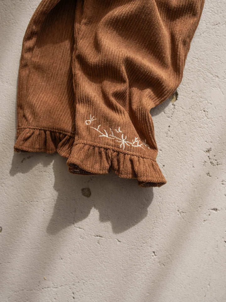 Elara Cord Pants - Brown